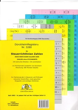 Abbildung von Glaubitz / Dürckheim | Steuerrichtlinien OHNE Stichworte (2022) - Dürckheim-Register (Nr. 3280) | 17. Auflage | 2022 | beck-shop.de