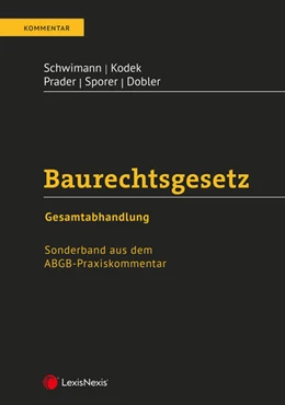Abbildung von Prader / Sporer | Baurechtsgesetz | 1. Auflage | 2022 | beck-shop.de