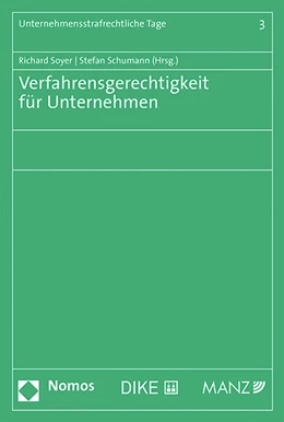 Abbildung von Soyer / Schumann | Verfahrensgerechtigkeit für Unternehmen | 1. Auflage | 2022 | beck-shop.de