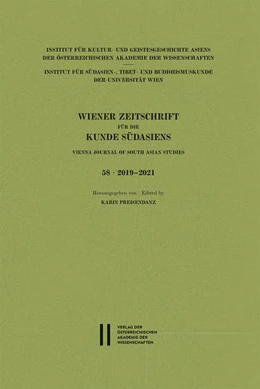 Abbildung von Preisendanz | Wiener Zeitschrift für die Kunde Südasiens, Band 58 (2019-2021) | 1. Auflage | 2022 | beck-shop.de