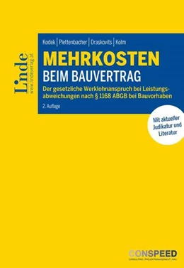 Abbildung von Kodek / Plettenbacher | Mehrkosten beim Bauvertrag | 2. Auflage | 2022 | beck-shop.de
