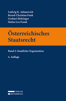 Abbildung von Adamovich / Funk | Österreichisches Staatsrecht | 4. Auflage | 2022 | beck-shop.de