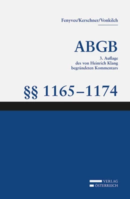Abbildung von Fenyves / Kerschner | Großkommentar zum ABGB - Klang Kommentar | 3. Auflage | 2020 | beck-shop.de