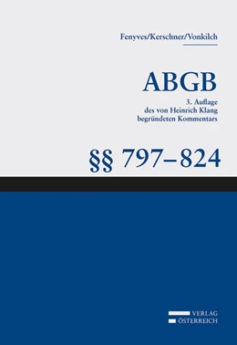 Abbildung von Fenyves / Kerschner | Großkommentar zum ABGB - Klang Kommentar | 3. Auflage | 2021 | 11 | beck-shop.de