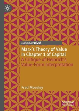 Abbildung von Moseley | Marx's Theory of Value in Chapter 1 of Capital | 1. Auflage | 2023 | beck-shop.de