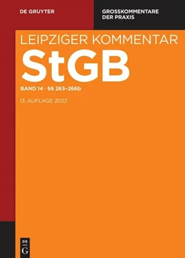 Abbildung von Kubiciel / Möhrenschlager | Leipziger Kommentar Strafgesetzbuch: StGB, Band 14: §§ 263-266b | 1. Auflage | 2024 | beck-shop.de