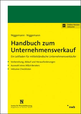 Abbildung von Niggemann | Handbuch zum Unternehmensverkauf (Online-Version) | 1. Auflage | 2021 | beck-shop.de