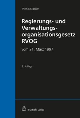 Abbildung von Sägesser | Regierungs- und Verwaltungsorganisationsgesetz RVOG | 2. Auflage | 2022 | beck-shop.de