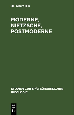 Abbildung von Moderne, Nietzsche, Postmoderne | 1. Auflage | 1991 | beck-shop.de
