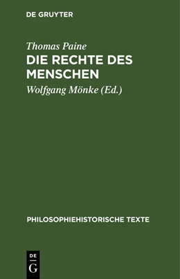 Abbildung von Paine / Mönke | Die Rechte des Menschen | 2. Auflage | 1984 | beck-shop.de