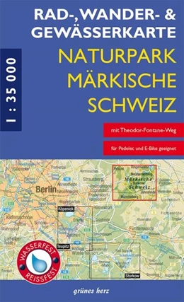 Abbildung von Rad-, Wander- und Gewässerkarte Naturpark Märkische Schweiz | 5. Auflage | 2022 | beck-shop.de