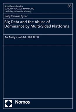 Abbildung von Cyriac | Big Data and the Abuse of Dominance by Multi-Sided Platforms | 1. Auflage | 2022 | 85 | beck-shop.de