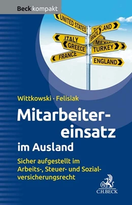 Abbildung von Wittkowski / Felisiak | Mitarbeitereinsatz im Ausland | 1. Auflage | 2020 | beck-shop.de