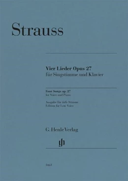 Abbildung von Oppermann | Strauss, Richard - Vier Lieder op. 27 | 1. Auflage | 2022 | beck-shop.de