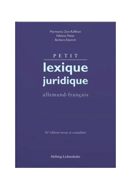 Abbildung von Zen-Ruffinen / Meier | Petit lexique juridique | 10. Auflage | 2022 | beck-shop.de