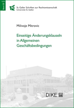 Abbildung von Mitrovic | Einseitige Änderungsklauseln in Allgemeinen Geschäftsbedingungen | | 2022 | Band 52 | beck-shop.de
