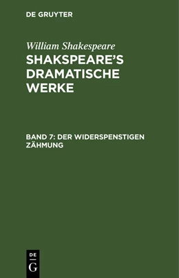 Abbildung von Shakespeare | Der Widerspenstigen Zähmung | 1. Auflage | 1852 | beck-shop.de