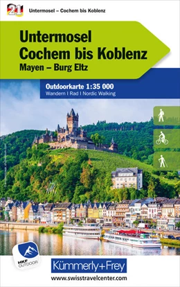 Abbildung von Hallwag Kümmerly+Frey AG | Kümmerly+Frey Outdoorkarte Deutschland 21 Untermosel, Cochem bis Koblenz 1:35.000 | 4. Auflage | 2022 | beck-shop.de