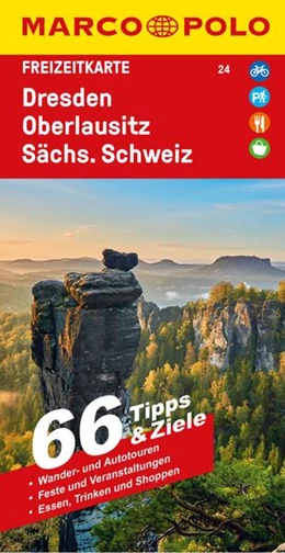 Abbildung von Marco Polo Verlag | MARCO POLO Freizeitkarte 24 Dresden, Oberlausitz, Sächsische Schweiz 1:100.000 | 3. Auflage | 2023 | beck-shop.de