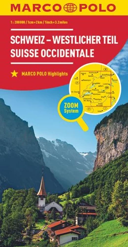 Abbildung von Marco Polo Verlag | MARCO POLO Regionalkarte Schweiz 01 - westlicher Teil 1:200.000 | 8. Auflage | 2023 | beck-shop.de