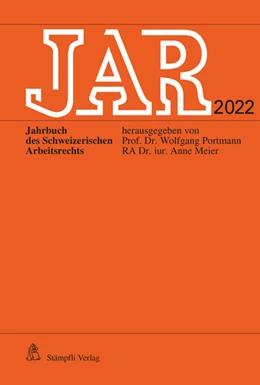 Abbildung von Portmann / Meier | JAR 2022 | 1. Auflage | 2022 | 2022 | beck-shop.de