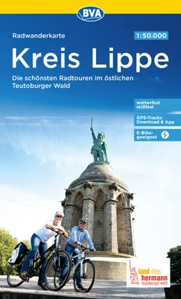 Abbildung von BVA BikeMedia GmbH / Kreis Lippe | Radwanderkarte BVA Kreis Lippe Die schönsten Radtouren im östlichen Teutoburger Wald 1:50.000, reiß- und wetterfest, GPS-Tracks Download & App, E-Bike-geeignet | 7. Auflage | 2022 | beck-shop.de