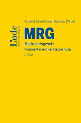 Abbildung von Nikodem / Schneiderbauer | MRG | Mietrechtsgesetz | 2. Auflage | 2022 | beck-shop.de