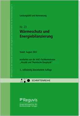 Abbildung von Wärmeschutz und Energiebilanzierung – Leistungsbild und Honorierung | 3. Auflage | 2022 | Heft 23 | beck-shop.de