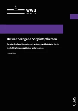 Abbildung von Walker | Umweltbezogene Sorgfaltspflichten | 1. Auflage | 2022 | beck-shop.de