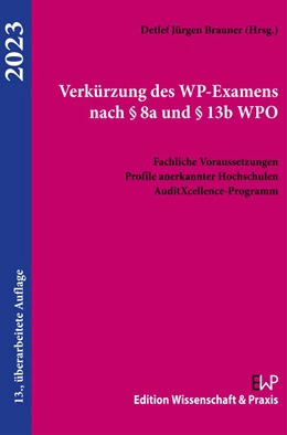Abbildung von Brauner | Verkürzung des WP-Examens nach § 8a und § 13b WPO. | 13. Auflage | 2022 | beck-shop.de