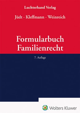 Abbildung von Jüdt / Kleffmann | Formularbuch Familienrecht | 7. Auflage | 2023 | beck-shop.de