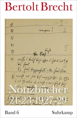 Abbildung von Brecht / Kölbel | Notizbücher 21-23 | 1. Auflage | 2023 | beck-shop.de