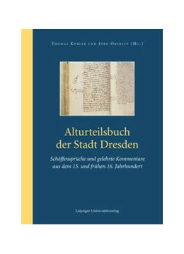 Abbildung von Kübler / Oberste | Alturteilsbuch der Stadt Dresden | 1. Auflage | 2022 | beck-shop.de