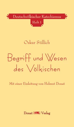Abbildung von Stillich | Begriff und Wesen des Völkischen | 1. Auflage | 2022 | beck-shop.de