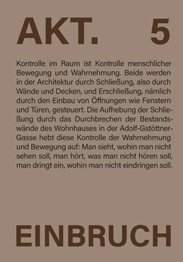 Abbildung von Architekturkollektiv AKT | AKT. 5 Einbruch | 1. Auflage | 2022 | beck-shop.de