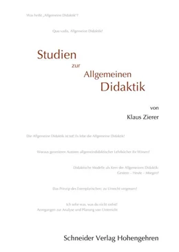 Abbildung von Zierer | Studien zur Allgemeinen Didaktik | 1. Auflage | 2022 | beck-shop.de