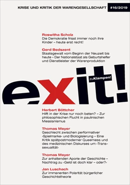 Abbildung von Verein für kritische Gesellschaftswissenschaften e. V. | exit! Krise und Kritik der Warengesellschaft | 1. Auflage | 2022 | beck-shop.de