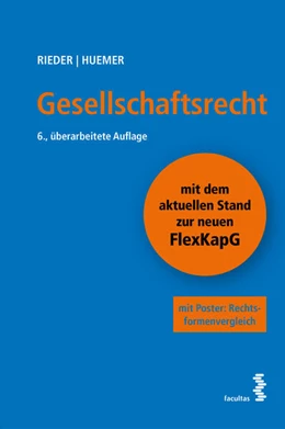 Abbildung von Rieder / Huemer | Gesellschaftsrecht | 6. Auflage | 2024 | beck-shop.de