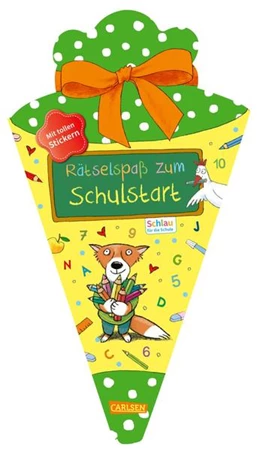 Abbildung von Fuchs | Schlau für die Schule: Rätselspaß zum Schulstart mit Stickern (Schultüte 2023 grün/gelb) | 1. Auflage | 2023 | beck-shop.de