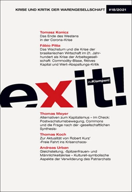Abbildung von Verein für kritische Gesellschaftswissenschaften e. V. | exit! Krise und Kritik der Warengesellschaft | 1. Auflage | 2021 | beck-shop.de
