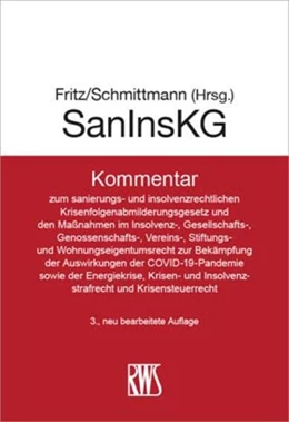 Abbildung von Fritz / Schmittmann (Hrsg.) | SanInsKG | 3. Auflage | 2023 | beck-shop.de