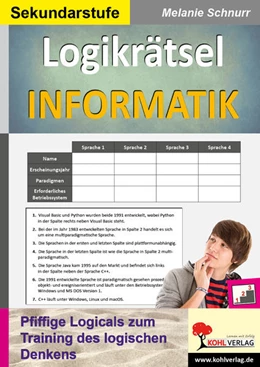 Abbildung von Schnurr | Logikrätsel Informatik | 1. Auflage | 2023 | beck-shop.de