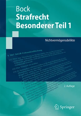 Abbildung von Bock | Strafrecht Besonderer Teil 1 | 2. Auflage | 2024 | beck-shop.de