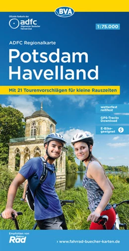 Abbildung von Allgemeiner Deutscher Fahrrad-Club e. V. (ADFC) / BVA BikeMedia GmbH | ADFC-Regionalkarte Potsdam Havelland, 1:75.000, mit Tagestourenvorschlägen, reiß- und wetterfest, E-Bike-geeignet, GPS-Tracks-Download | 9. Auflage | 2023 | beck-shop.de