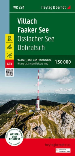 Abbildung von freytag & berndt | Villach - Faaker See, Wander-, Rad- und Freizeitkarte 1:50.000, freytag & berndt, WK 224 | 1. Auflage | 2023 | beck-shop.de