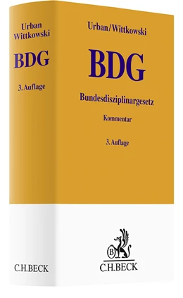 Abbildung von Urban / Wittkowski | Bundesdisziplinargesetz: BDG | 3. Auflage | 2025 | beck-shop.de