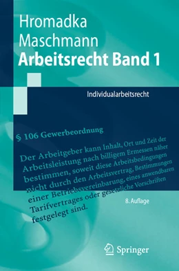 Abbildung von Hromadka / Maschmann | Arbeitsrecht Band 1 | 8. Auflage | 2023 | beck-shop.de