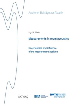 Abbildung von Witew | Measurements in room acoustics | 1. Auflage | 2022 | 37 | beck-shop.de