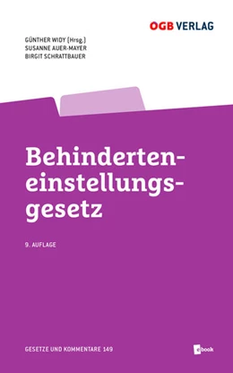 Abbildung von Widy / Auer-Mayer | Behinderteneinstellungsgesetz | 9. Auflage | 2022 | 149 | beck-shop.de