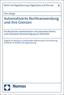 Abbildung von Steege | Automatisierte Rechtsanwendung und ihre Grenzen | 1. Auflage | 2023 | 9 | beck-shop.de